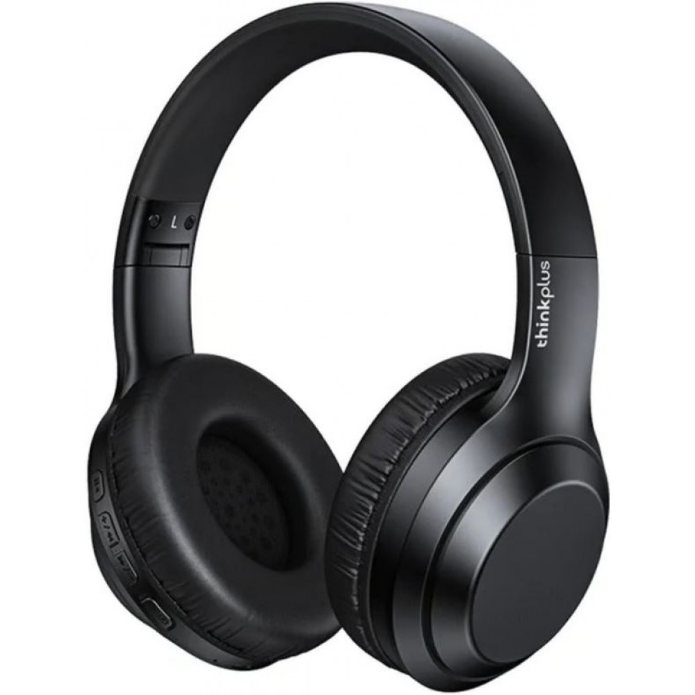 Casque Lenovo thinkplus TH10 over-ear sans fil Bluetooth 5.0 Dualpower loudspeaker - Noir
