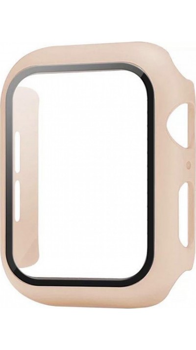 Coque Apple Watch 38mm - Full Protect avec vitre de protection - beige
