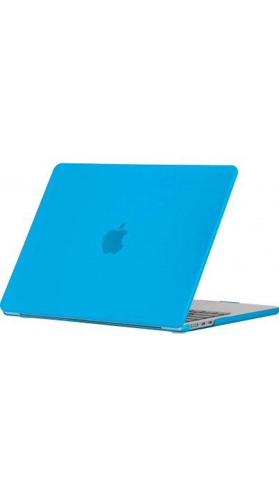 Coque MacBook Pro 16" - Hardshell Housse de protection ultra-fin pour Apple MacBook Pro 16" deux pièces semi-transparent - Bleu