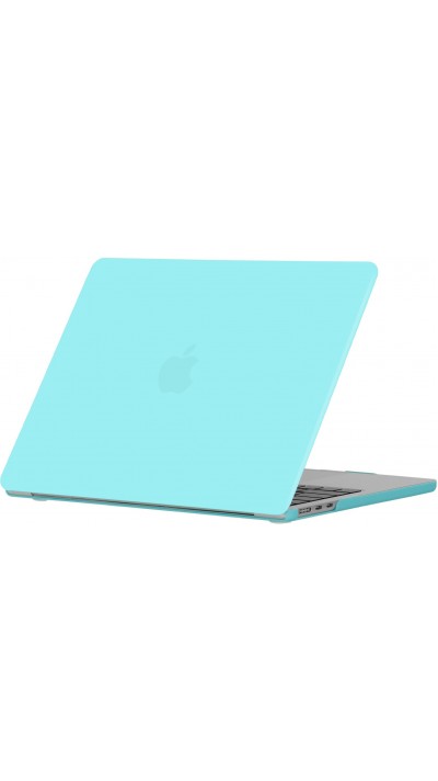 Coque MacBook Pro 16" - Hardshell Housse de protection ultra-fin pour Apple MacBook Pro 16" deux pièces semi-transparent - Bleu clair