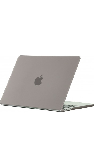 Coque MacBook Pro 16" - Hardshell Housse de protection ultra-fin pour Apple MacBook Pro 16" deux pièces semi-transparent - Gris