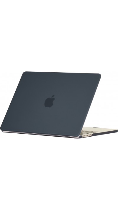 Coque MacBook Pro 16" - Hardshell Housse de protection ultra-fin pour Apple MacBook Pro 16" deux pièces semi-transparent - Noir
