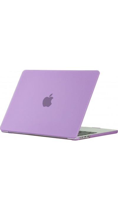 Coque MacBook Pro 16" - Hardshell Housse de protection ultra-fin pour Apple MacBook Pro 16" deux pièces semi-transparent - Violet