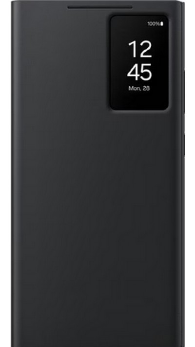 Galaxy S24 Ultra Case Hülle - Smart View Wallet Case - Schwarz
