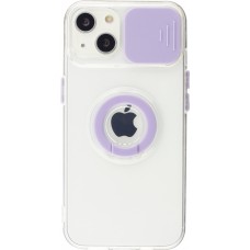 iPhone 14 Plus Case Hülle - mit Kamera-Slider und Ring - Violett