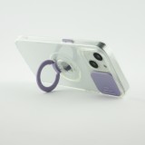 iPhone 14 Plus Case Hülle - mit Kamera-Slider und Ring - Violett