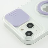 iPhone 14 Plus Case Hülle - mit Kamera-Slider und Ring - Violett