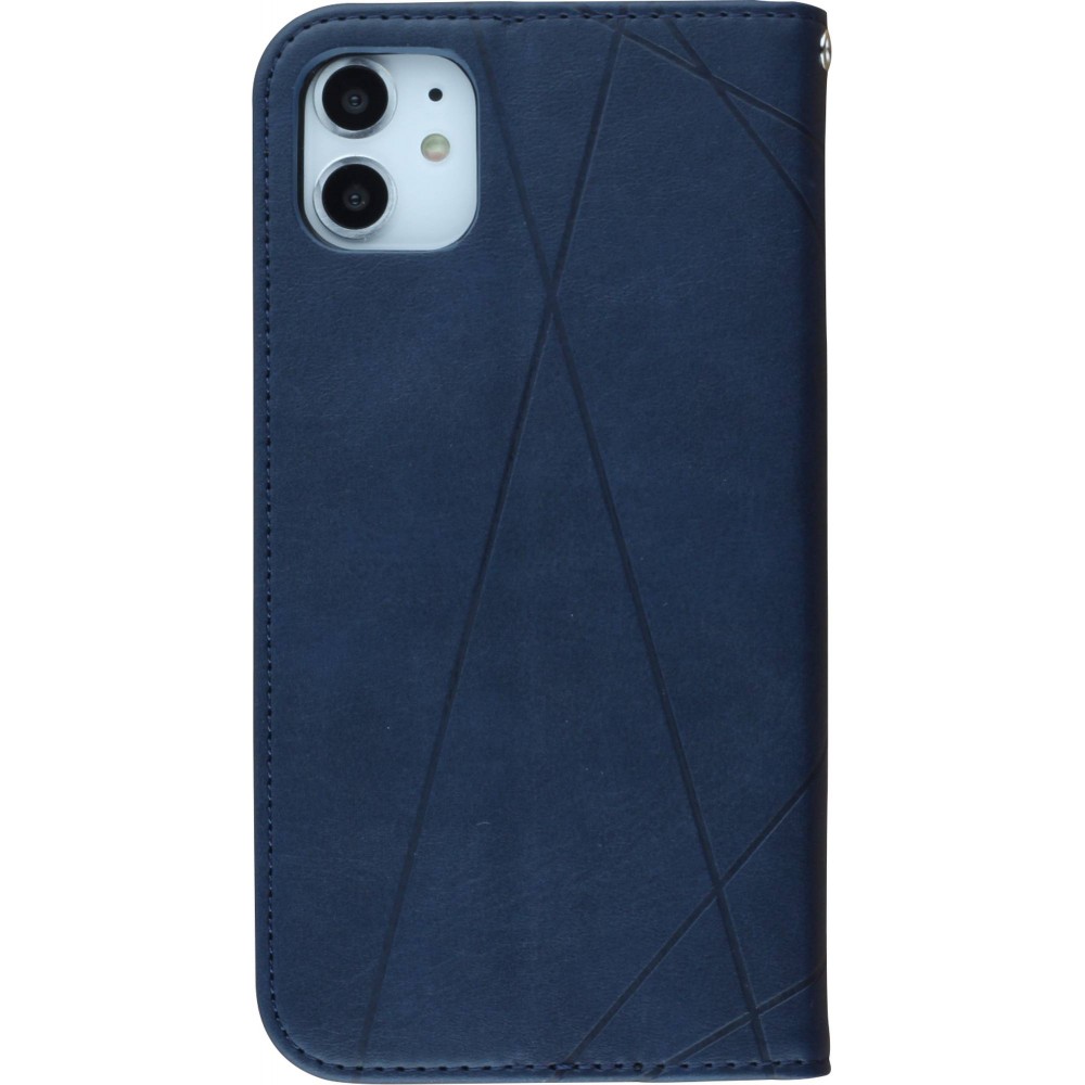 Hülle iPhone 7 / 8 / SE (2020, 2022) - Flip Geometrisch blau