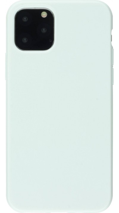 Hülle iPhone 11 - Gummi - Weiss