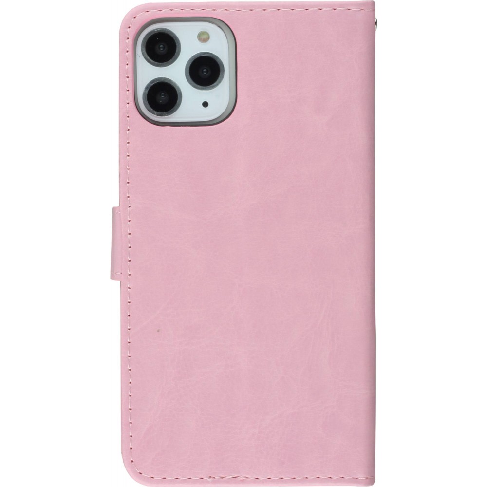 Hülle iPhone 16 Pro Max - Premium Flip Leder Tasche - Hellrosa