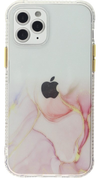 iPhone 13 Pro Max Case Hülle - Clear Bumper Gradient Farbe - Rosa