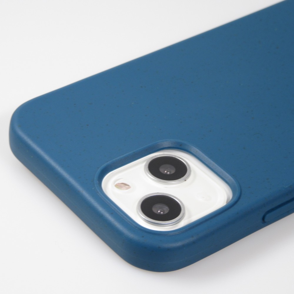 iPhone 14 Case Hülle - Bio Eco-Friendly Vegan mit Handykette Necklace blau