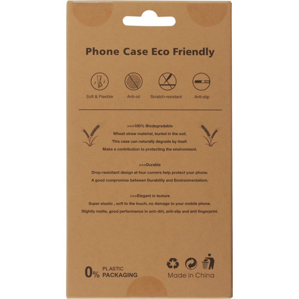 Hülle iPhone 14 Plus - Bioka Biologisch Abbaubar Eco-Friendly Kompostierbar - Gelb