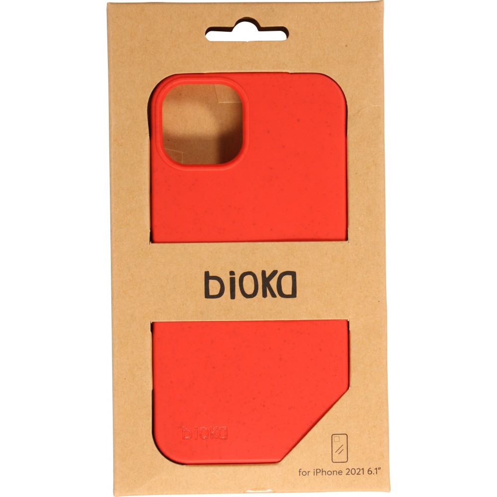 Coque iPhone 14 - Bioka biodégradable et compostable Eco-Friendly - Rouge