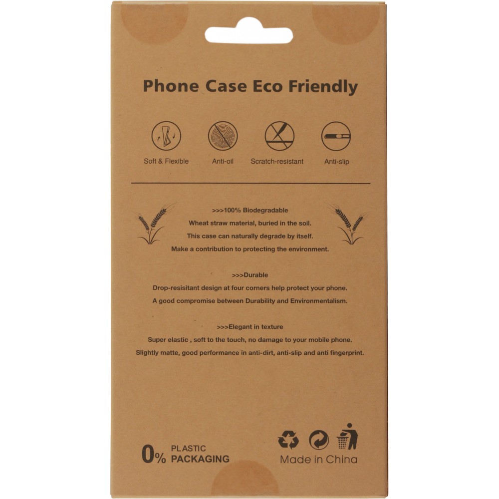 Coque iPhone 14 - Bioka biodégradable et compostable Eco-Friendly - Rouge