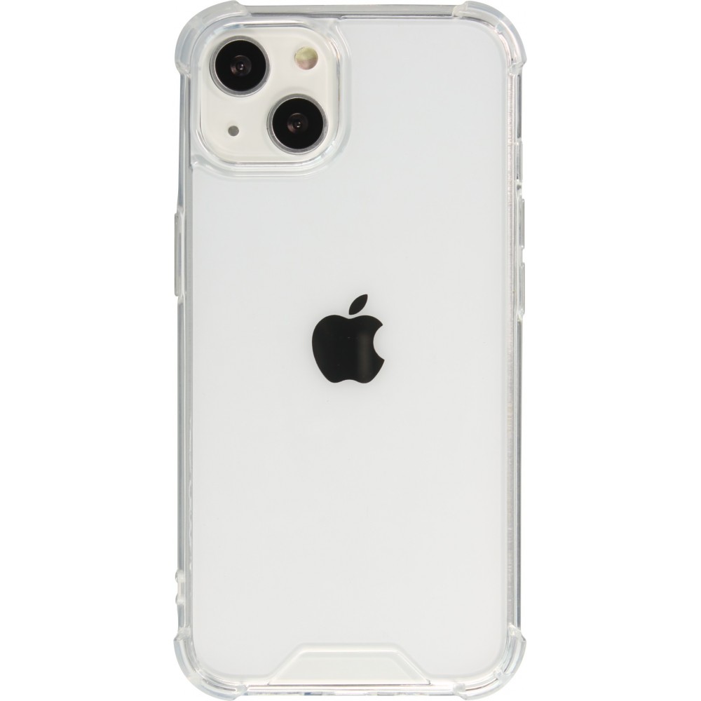 iPhone 13 Case Hülle - Bumper Glass TPU Anti-Schock mit Acryl - Transparent