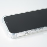 iPhone 13 Case Hülle - Bumper Glass TPU Anti-Schock mit Acryl - Transparent