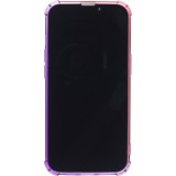 Coque iPhone 14 - Bumper Rainbow Silicone anti-choc avec bords protégés -  rose - Violet