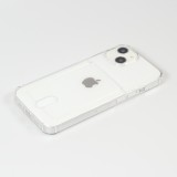 Hülle iPhone 13 - Gummi Bumper Kartenhalter - Transparent