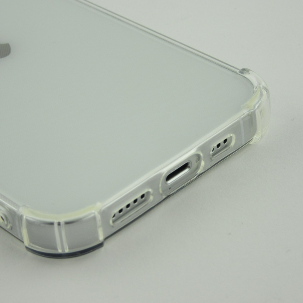 iPhone 14 Plus Case Hülle - Gummi Transparent Gel Bumper mit extra Schutz für Ecken Antischock