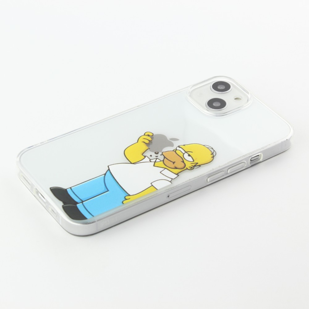 iPhone 14 Plus Case Hülle - Gummi cartoon Homer Simpson