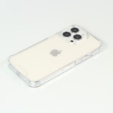 iPhone 16 Plus Case Hülle - Bumper Glass TPU Anti-Schock mit Acryl - Transparent