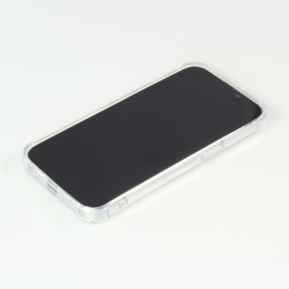 iPhone 16 Pro Case Hülle - Bumper Glass TPU Anti-Schock mit Acryl - Transparent