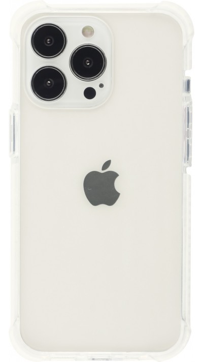 iPhone 13 Pro Max Case Hülle -  Bumper Stripes - Weiss