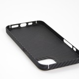 iPhone 13 Pro Max Case Hülle - Carbomile Schutzcase aus echtem Aramid Carbonfaser - Schwarz