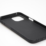 iPhone 14 Pro Max Case Hülle - Carbomile Schutzcase aus echtem Aramid Carbonfaser - Schwarz