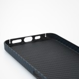 iPhone 14 Pro Max Case Hülle - Carbomile Schutzcase aus echtem Aramid Carbonfaser - Schwarz