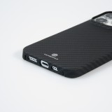 iPhone 15 Pro Max Case Hülle - Carbomile Schutzcase aus echtem Aramid Carbonfaser - Schwarz