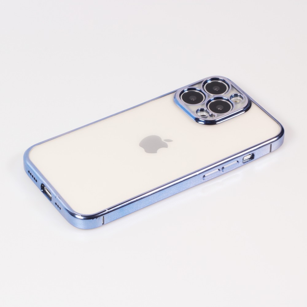 Coque iPhone 14 - Electroplate - Bleu