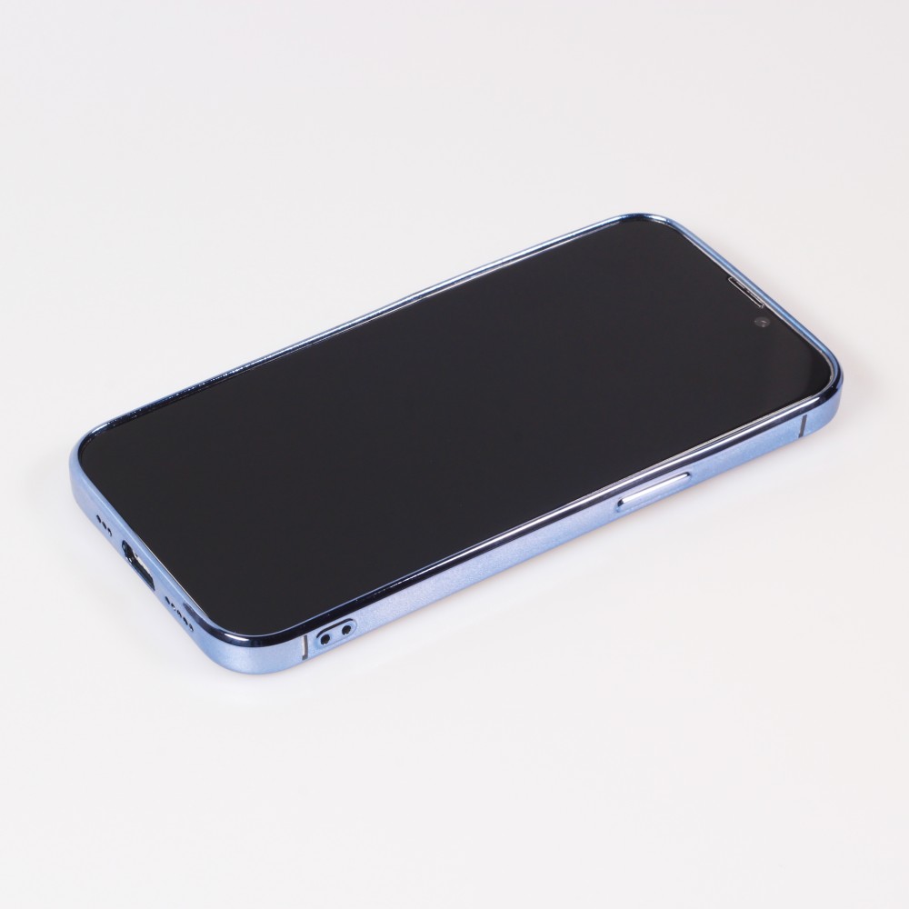 Coque iPhone 14 - Electroplate - Bleu