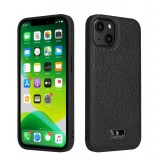 iPhone 13 Pro Case Hülle - Fierre Shann Leder Hülle Reptilien Haut - Schwarz