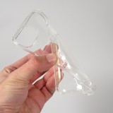 Coque iPhone 16 Pro - Gel Bumper Porte-carte - Transparent