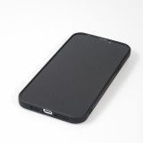 iPhone 16 Case Hülle - Gummi weich mit Kameraschutzglas MagSafe - Schwarz