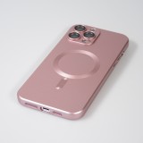 Coque iPhone 16 Plus - Gel souple avec vitre de protection caméra MagSafe - Rose