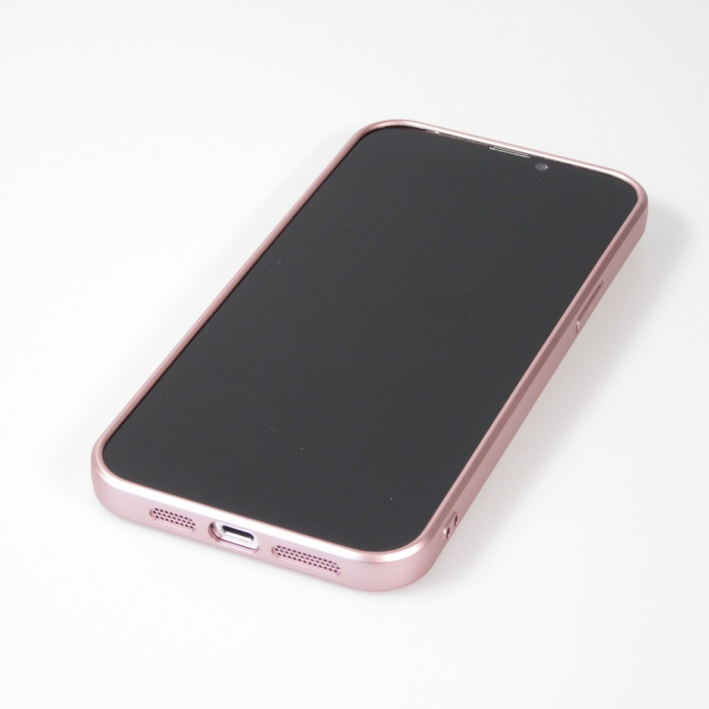 iPhone 16 Pro Case Hülle - Gummi weich mit Kameraschutzglas MagSafe - Rosa