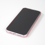 iPhone 13 Pro Max Case Hülle - Gummi weich mit Kameraschutzglas MagSafe - Rosa