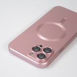 iPhone 16 Pro Case Hülle - Gummi weich mit Kameraschutzglas MagSafe - Rosa