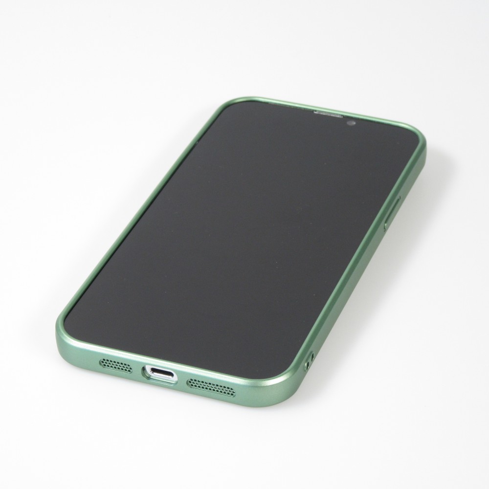 Coque iPhone 16 - Gel souple avec vitre de protection caméra MagSafe - Vert