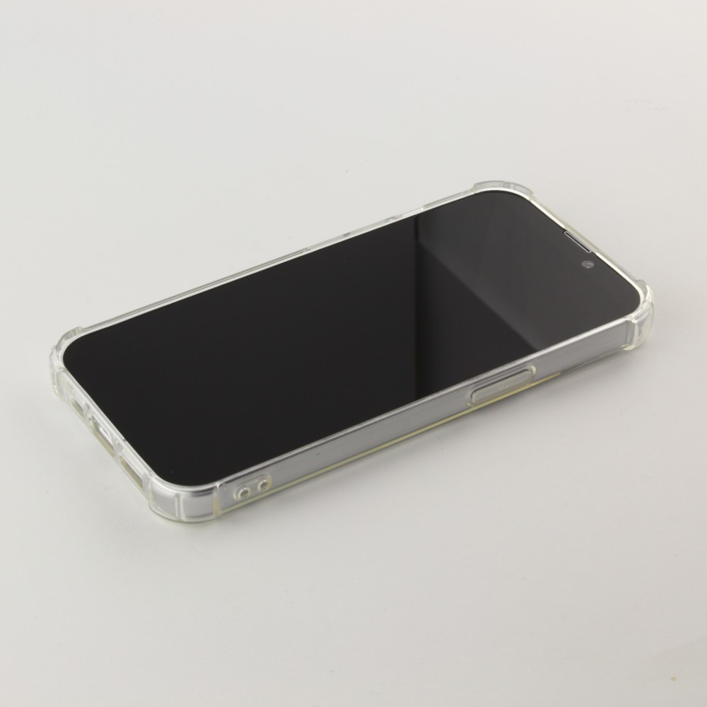 iPhone 14 Pro Max Case Hülle - Gummi Transparent Gel Bumper mit extra Schutz für Ecken Antischock