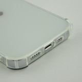 iPhone 14 Pro Case Hülle - Gummi Transparent Gel Bumper mit extra Schutz für Ecken Antischock