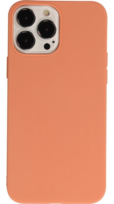 iPhone 13 Pro Max Case Hülle - Silikon Mat - Orange