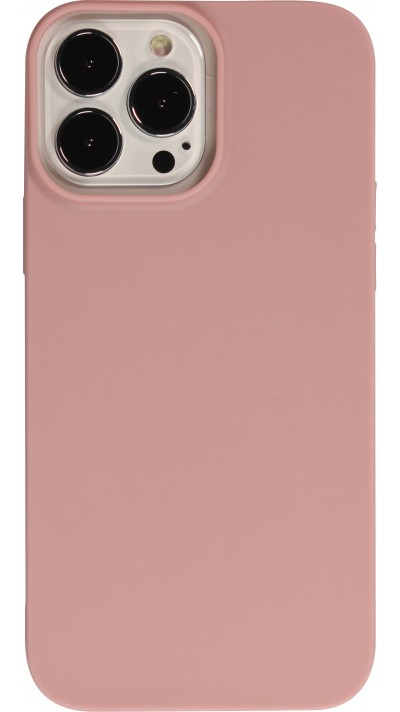 iPhone 13 Pro Max Case Hülle - Silikon Mat - Blass- Rosa