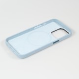 iPhone 13 Pro Case Hülle - Qialino Echtleder (MagSafe kompatibel) - Hellblau