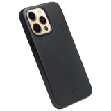 iPhone 14 Pro Max Case Hülle - Qialino Echtleder (MagSafe kompatibel) - Schwarz