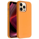 iPhone 14 Pro Max Case Hülle - Qialino Echtleder (MagSafe kompatibel) - Orange