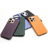 iPhone 14 Pro Max Case Hülle - Qialino Echtleder (MagSafe kompatibel) - Orange